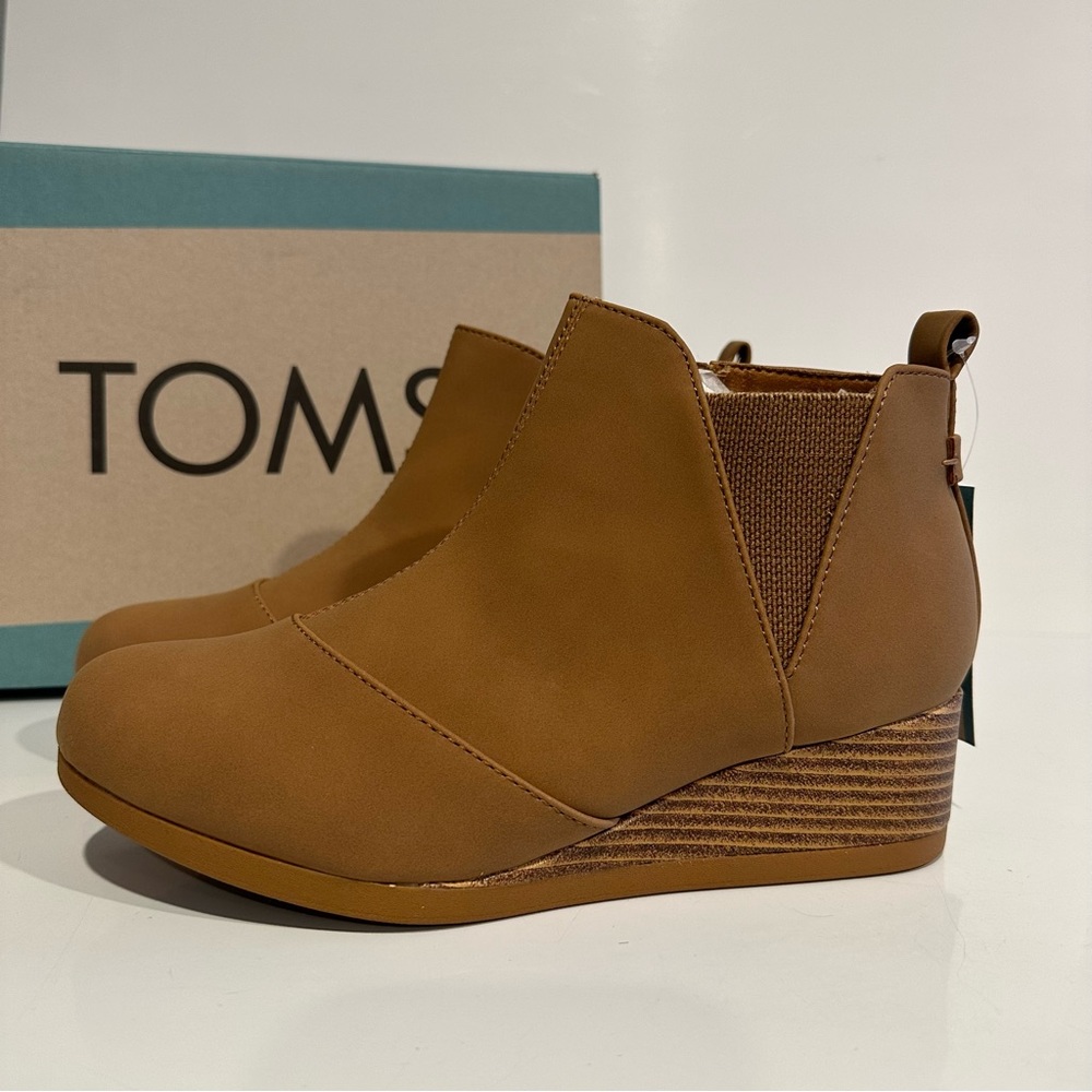 Toms Girls Kelsey Wedge Ankle Boots